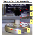 Patty-O-Matic Protege Knock Out Cup Assembly